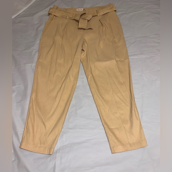NWT CALVIN KLEIN High Rise Cargo Pants Women Size 12 - Picture 2 of 8